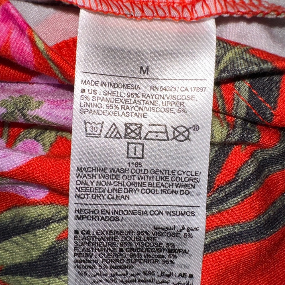 Old Navy Red Floral Adjustable-Strap Sundress - Picture 5 of 5